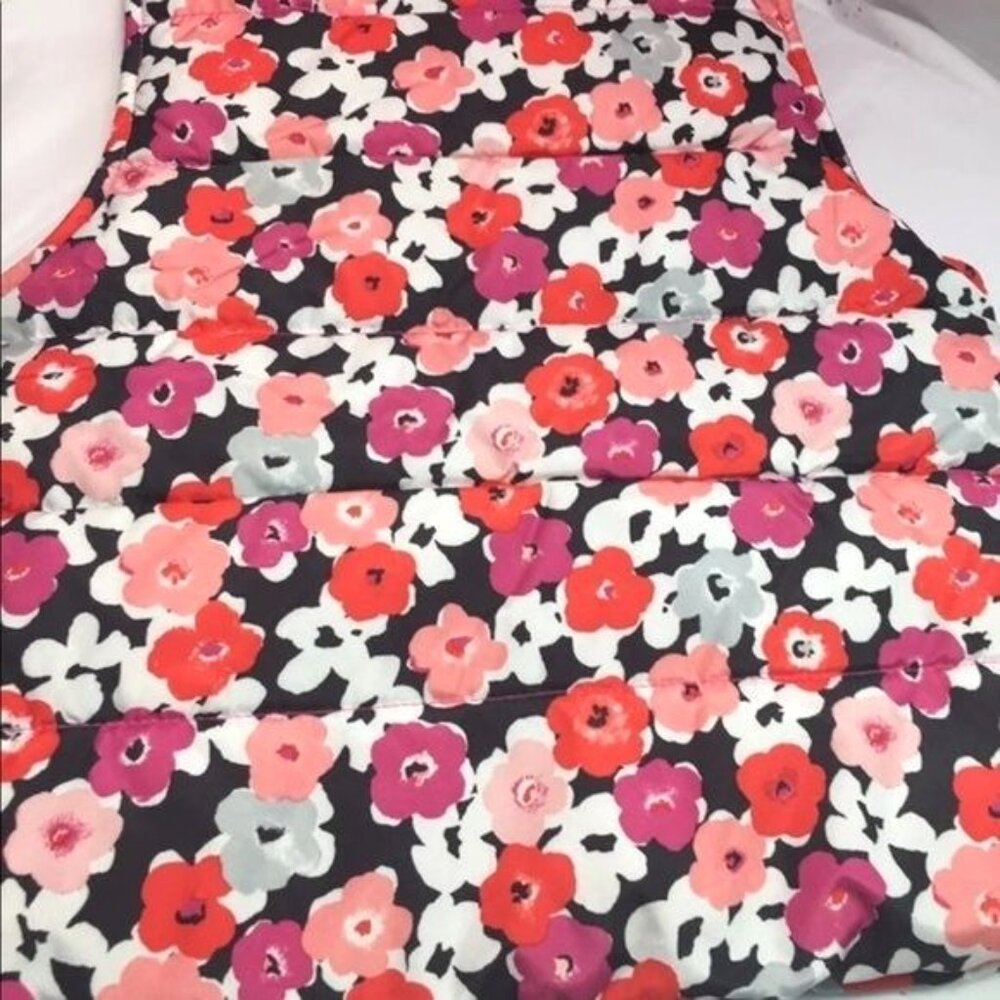 Gymboree Girl Floral Puffer Vest 4 XS - Picture 4 of 11
